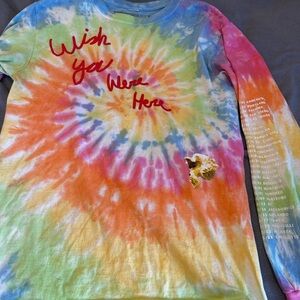 Travis Scott AstroWorld Tour Tie Dye Long Sleeve Shirt Small Wish You Were Here.
